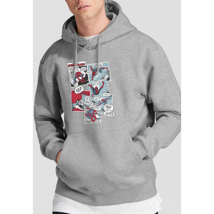 Sport Heather - Lifestyle - Spider-Man Mens Panel Collage Hoodie