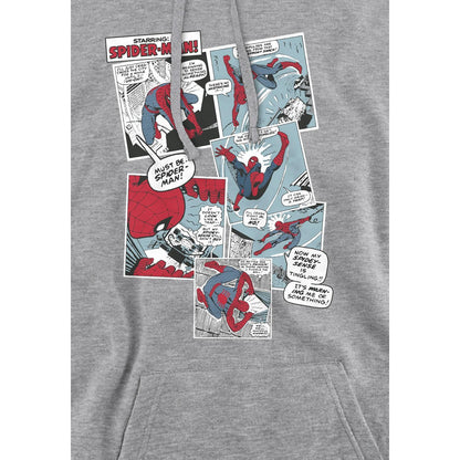 Sport Heather - Side - Spider-Man Mens Panel Collage Hoodie