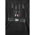Black - Side - Star Wars Mens Darth Vader Costume Hoodie
