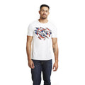 White - Side - Captain America Boys Torn Logo T-Shirt