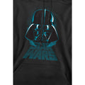 Black - Side - Star Wars Mens Darth Vader Distressed Hoodie