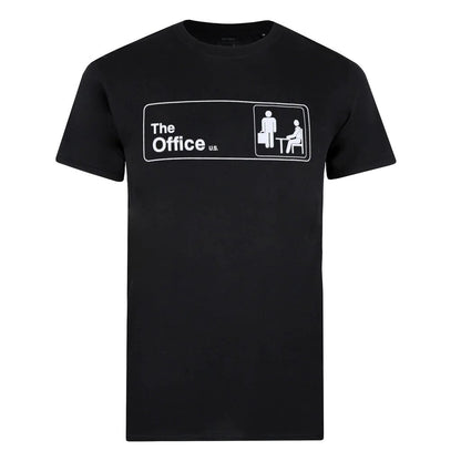 Black - Front - The Office Mens Logo T-Shirt
