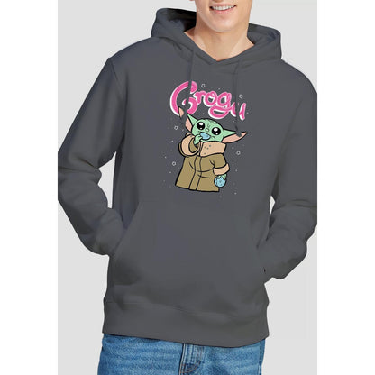 Charcoal - Lifestyle - Star Wars: The Mandalorian Mens Grogu Bubble Hoodie