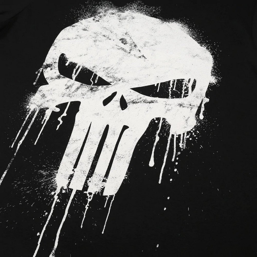 Black - Side - The Punisher Mens Skull T-Shirt