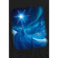 Black - Side - Frozen Childrens-Kids Magical Light Elsa T-Shirt