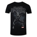Black - Front - Black Panther Mens Strike T-Shirt