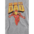 Sport Heather - Side - Iron Man Mens Invincible Dad Flying Fathers Day Hoodie