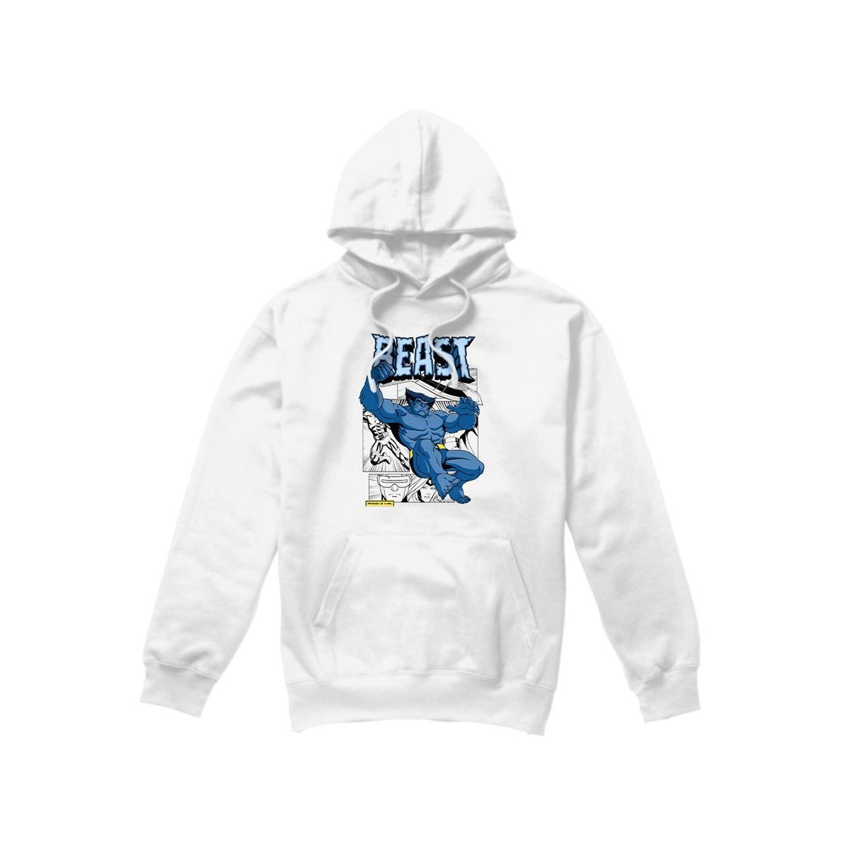 White - Front - Marvel Mens X-Men Beast Comic Hoodie