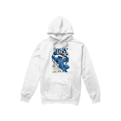 White - Front - Marvel Mens X-Men Beast Comic Hoodie