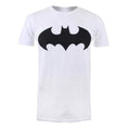 White - Front - Batman Mens Mono Cotton T-Shirt