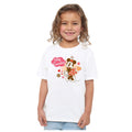 White - Side - Disney Childrens-Kids Hey Sweetie! Minnie Mouse Vintage Valentine`s Day T-Shirt