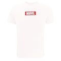 White - Front - Marvel Mens Box Logo T-Shirt