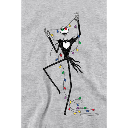 Sport Heather - Lifestyle - The Nightmare Before Christmas Unisex Adult Jack Fairy Lights Sweatshirt