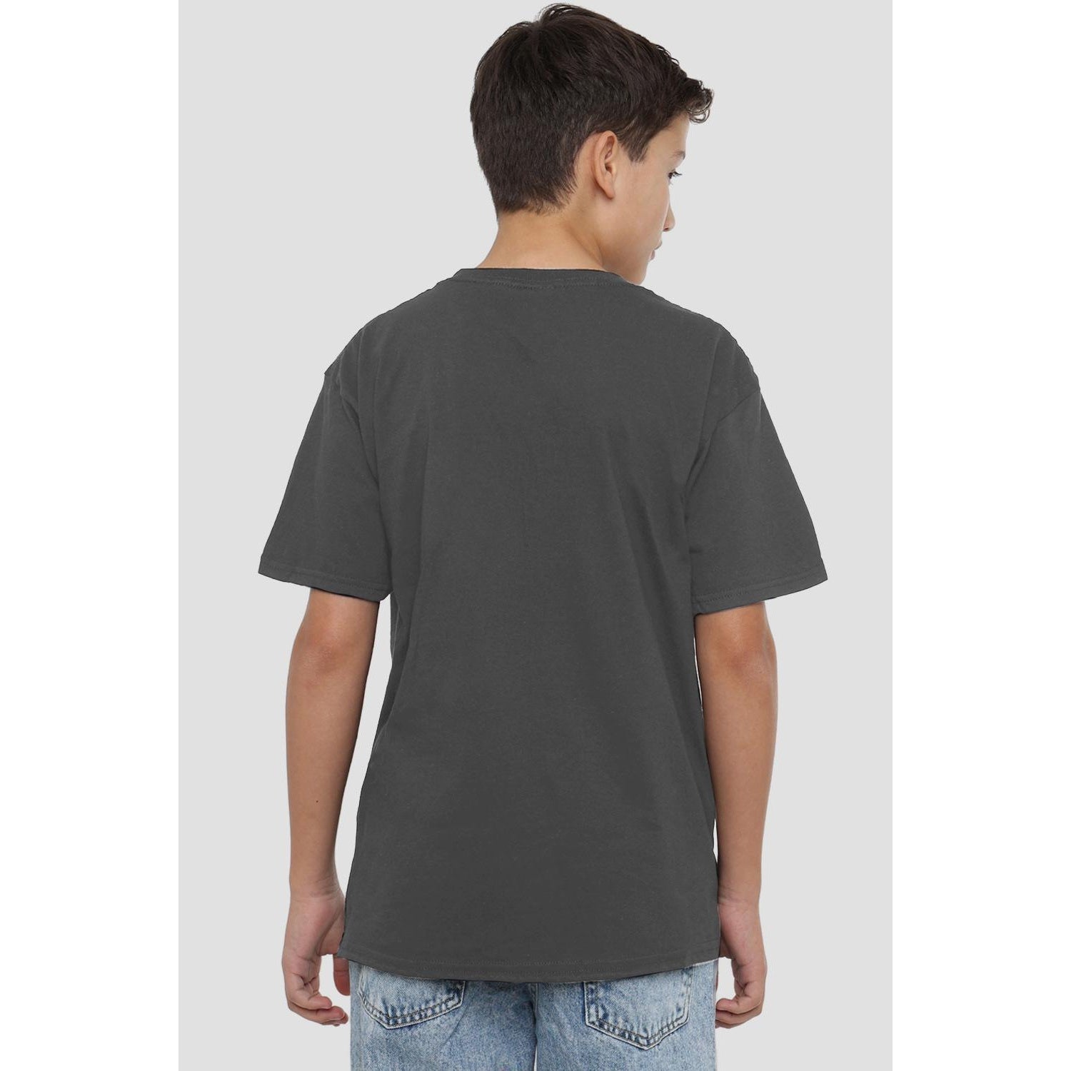 Charcoal - Back - Star Wars Childrens-Kids 11 C3PO R2-D2 T-Shirt