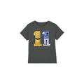 Charcoal - Front - Star Wars Childrens-Kids 11 C3PO R2-D2 T-Shirt