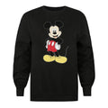 Black-Red-Yellow - Front - Disney Womens-Ladies Boss Man Mickey Mouse Sweatshirt