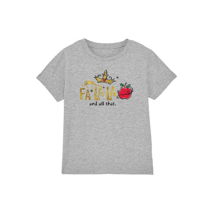 Sport Heather - Front - Snow White Childrens-Kids Fa La La And All That Sparkle Christmas T-Shirt