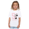 White - Side - Disney Childrens-Kids Minnie Mouse 5th Birthday T-Shirt
