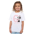 White - Lifestyle - Disney Childrens-Kids Minnie Mouse 6th Birthday T-Shirt
