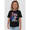 Black - Lifestyle - Frozen Childrens-Kids Fearless Like Anna 3rd Birthday T-Shirt