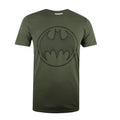 Military Green - Front - Batman Mens 3D Cotton T-Shirt