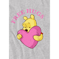 Sport Heather - Side - Winnie the Pooh Childrens-Kids Free Hugs Valentine`s Day T-Shirt