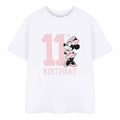 White - Front - Disney Childrens-Kids Minnie Mouse 11th Birthday T-Shirt