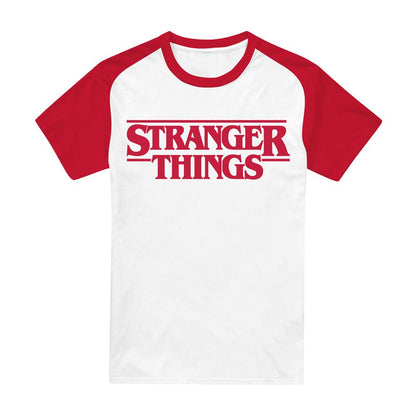 Red - Front - Stranger Things Unisex Adult Logo T-Shirt