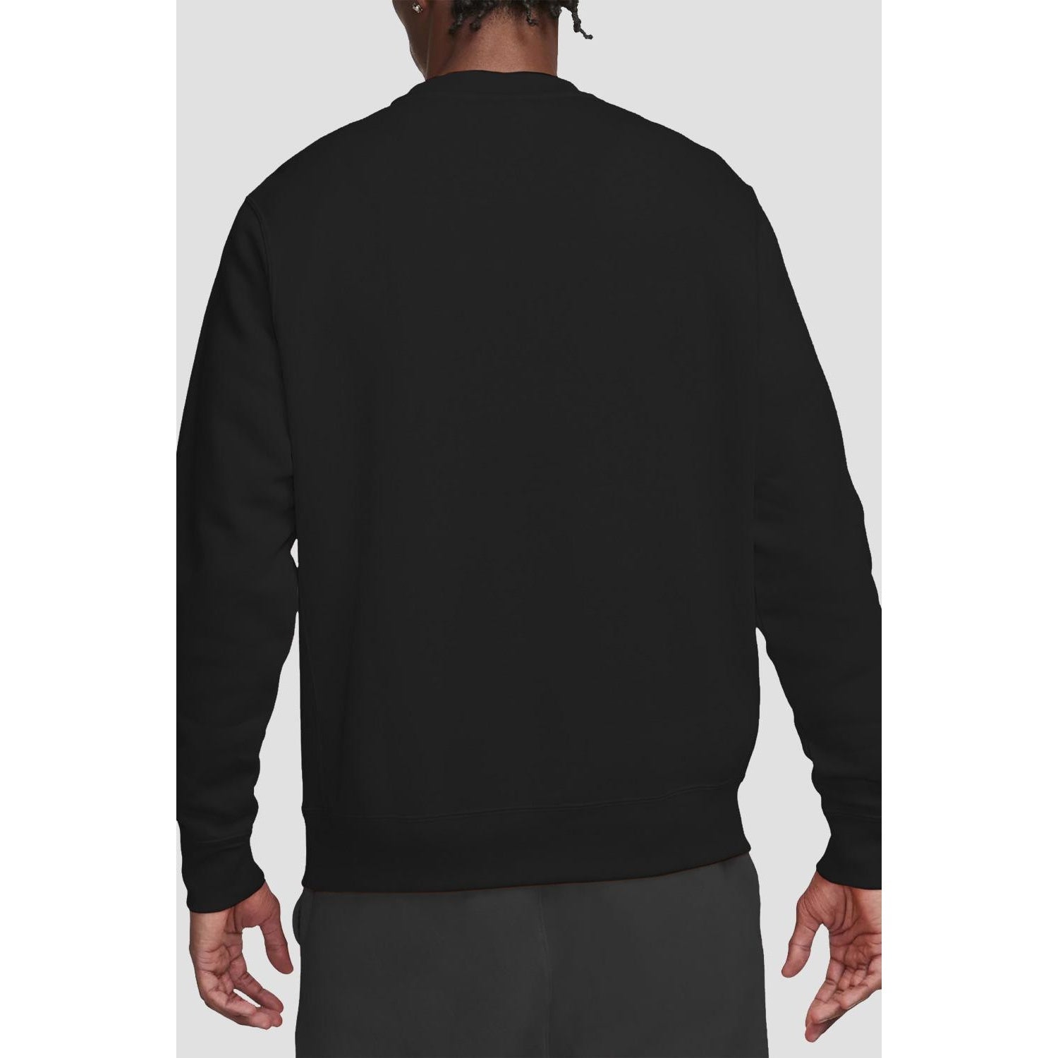 Black - Back - Stranger Things Unisex Adult Hawkins High School Christmas Logo Sweatshirt