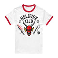 Red - Front - Stranger Things Unisex Adult Hellfire Club T-Shirt