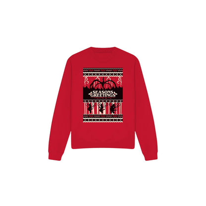 Red - Front - Stranger Things Unisex Adult Fair Isle Sweatshirt