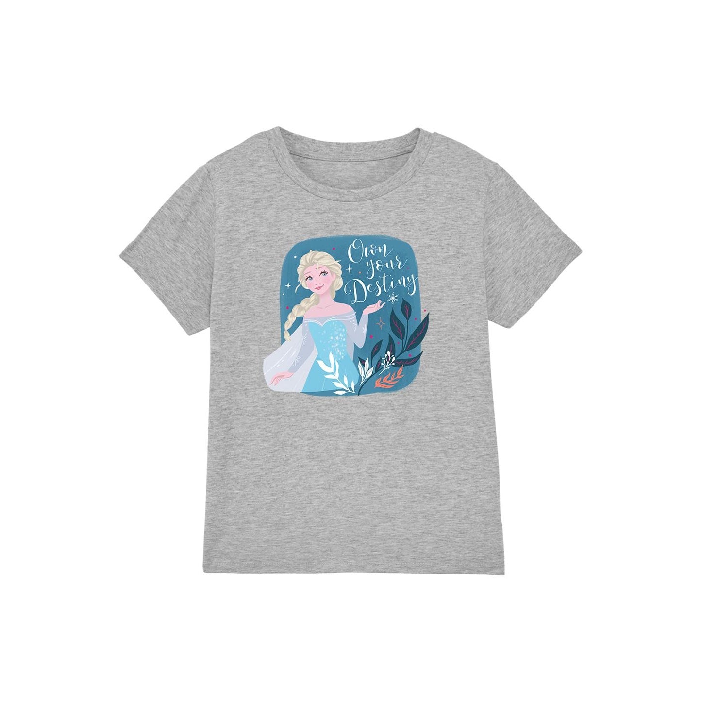 Sport Heather - Front - Frozen Childrens-Kids Own Your Destiny Elsa T-Shirt