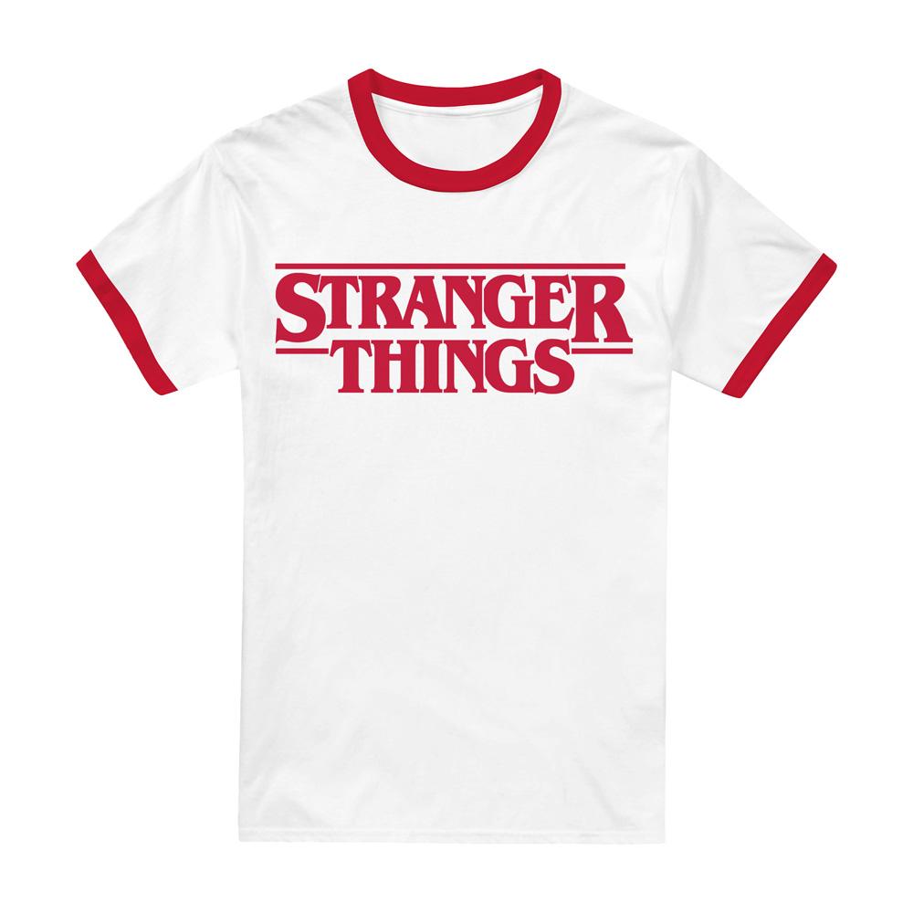 Red - Front - Stranger Things Unisex Adult Ringer T-Shirt