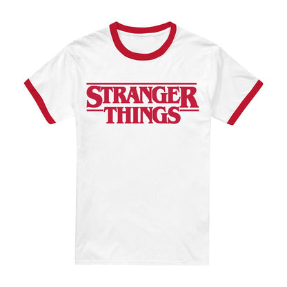 Red - Front - Stranger Things Unisex Adult Ringer T-Shirt