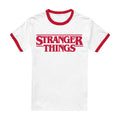 Red - Front - Stranger Things Unisex Adult Ringer T-Shirt
