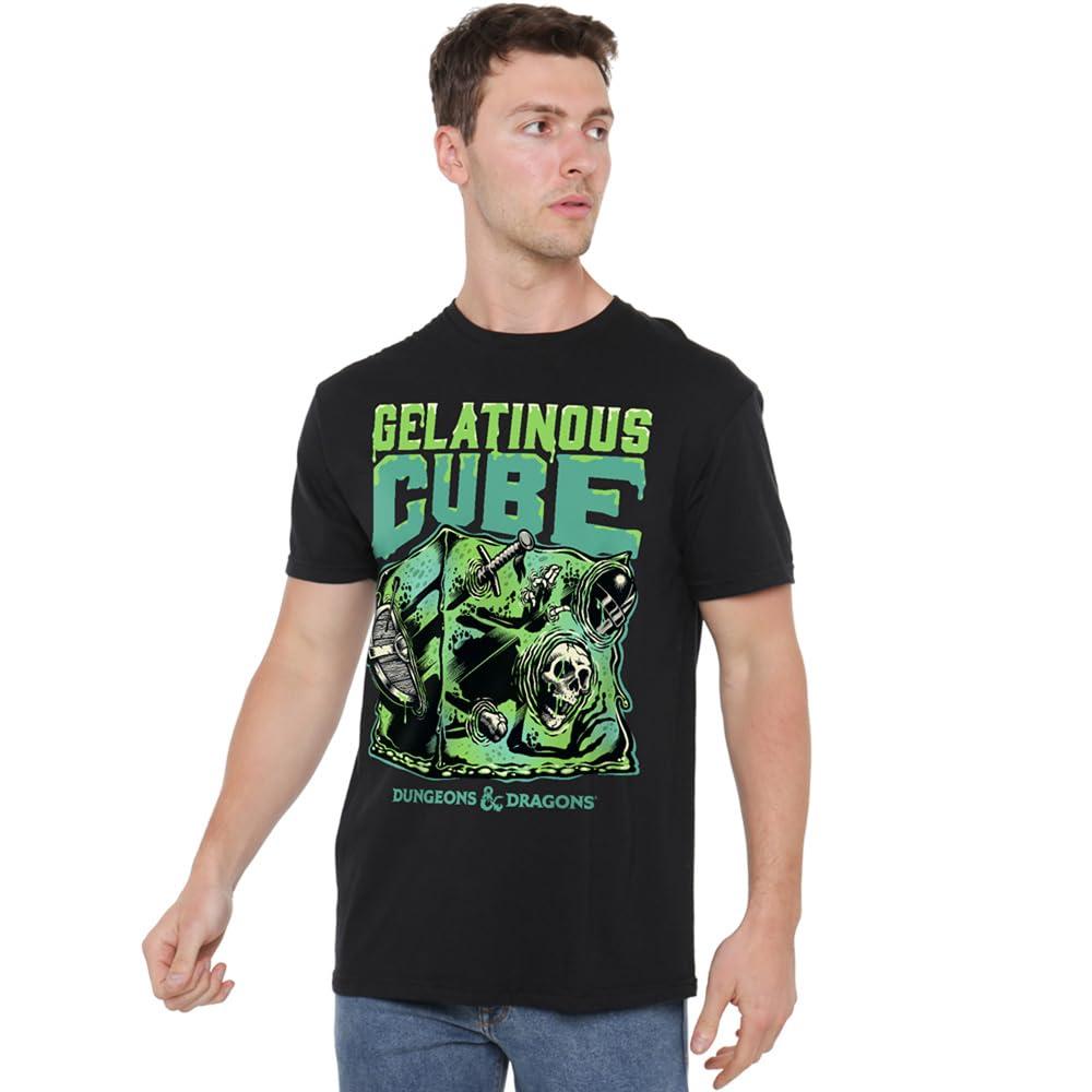 Black - Lifestyle - Dungeons & Dragons Mens Gelatinous Cube Acid T-Shirt