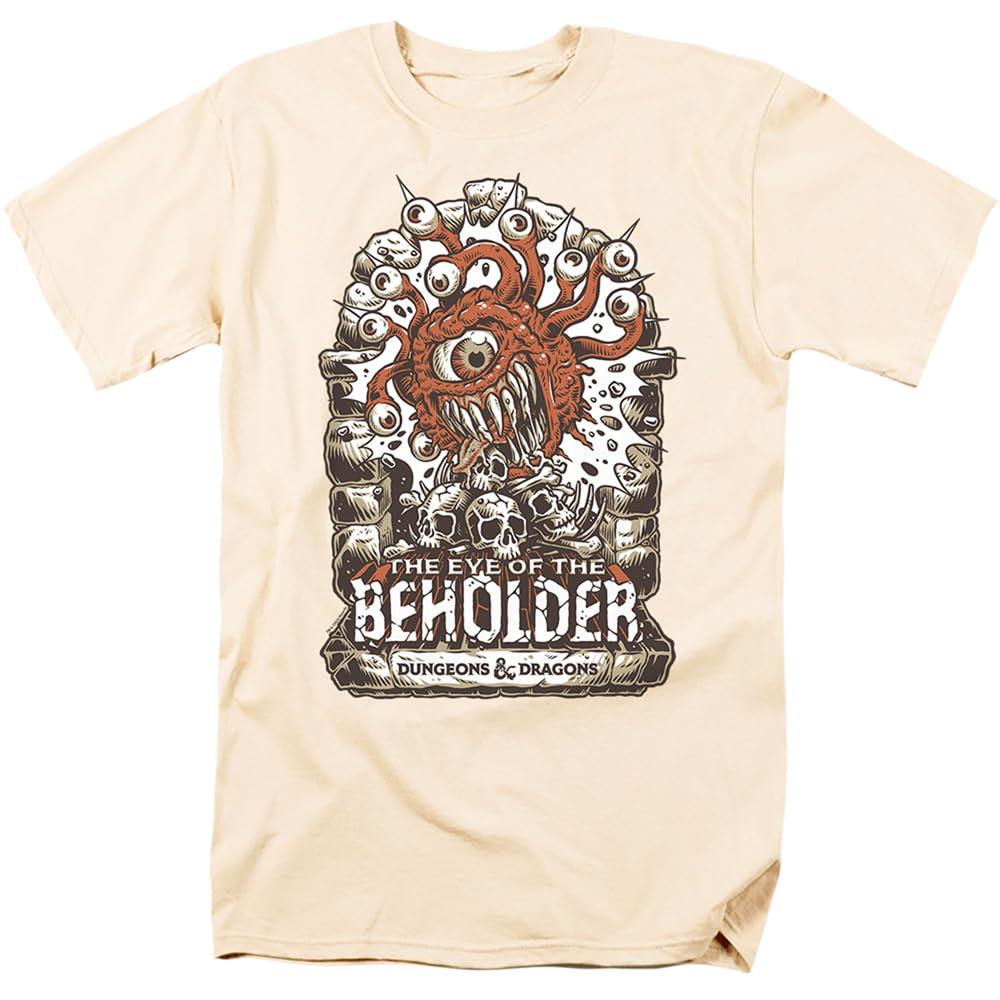 Natural - Front - Dungeons & Dragons Mens Arch Of The Beholder T-Shirt
