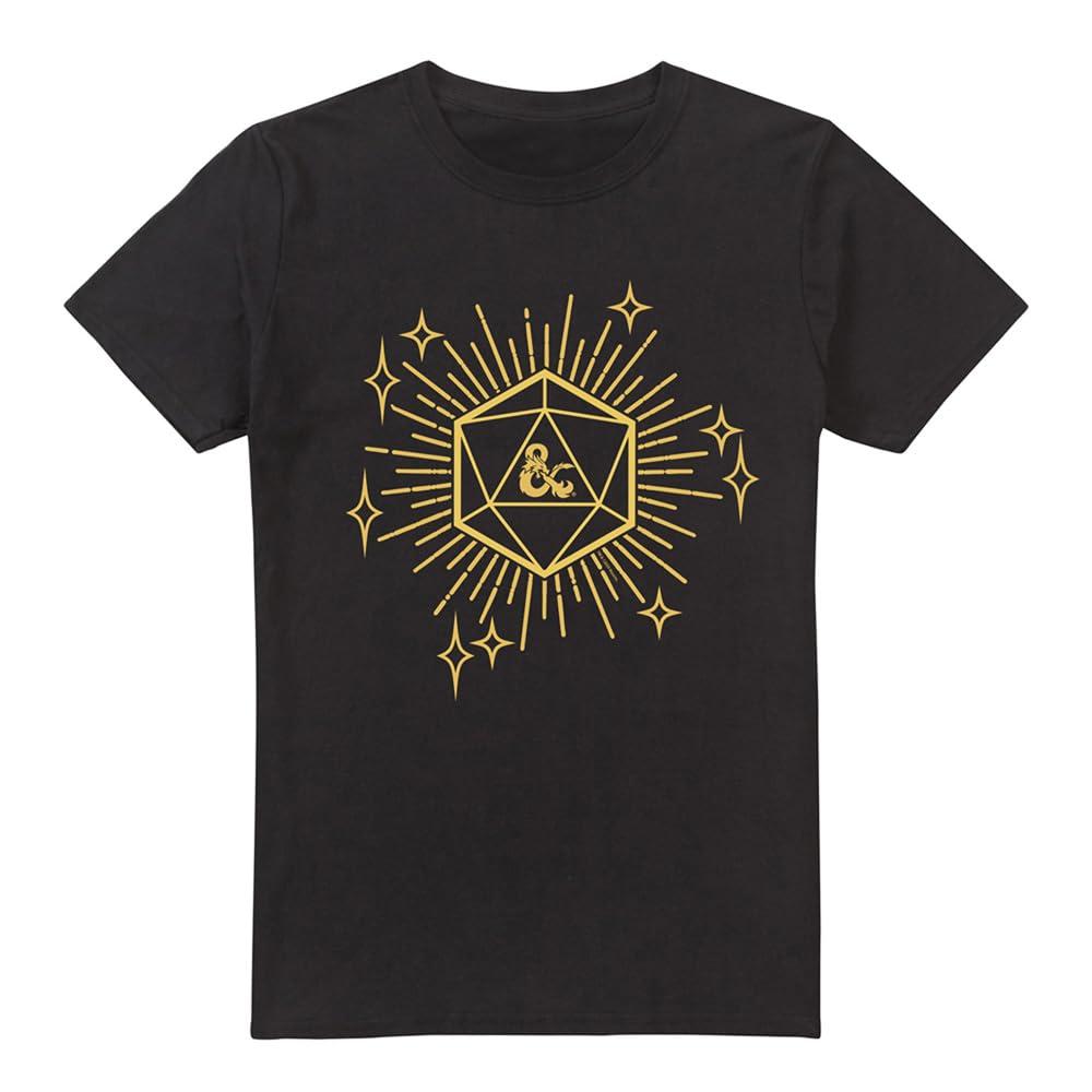 Black - Side - Dungeons & Dragons Mens Year Of The Dragon Lucky T-Shirt