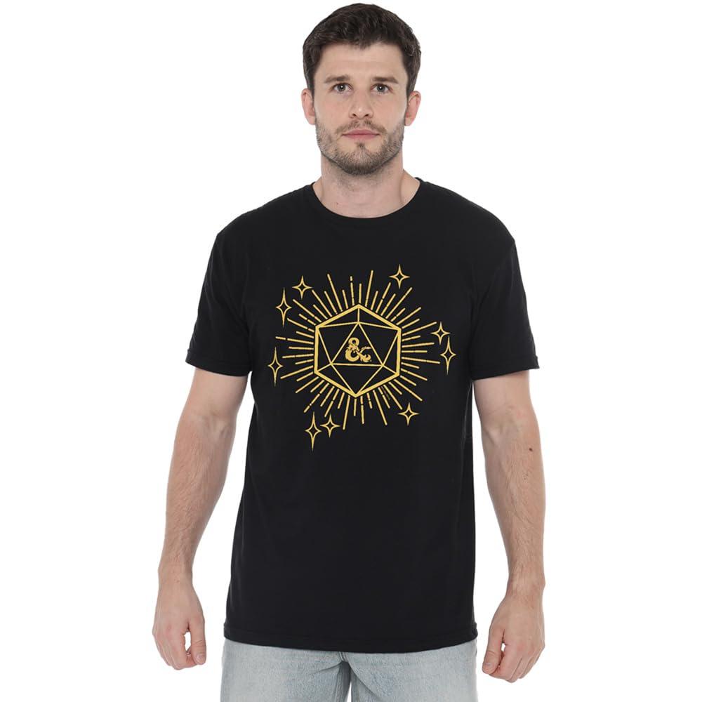 Black - Front - Dungeons & Dragons Mens Year Of The Dragon Lucky T-Shirt