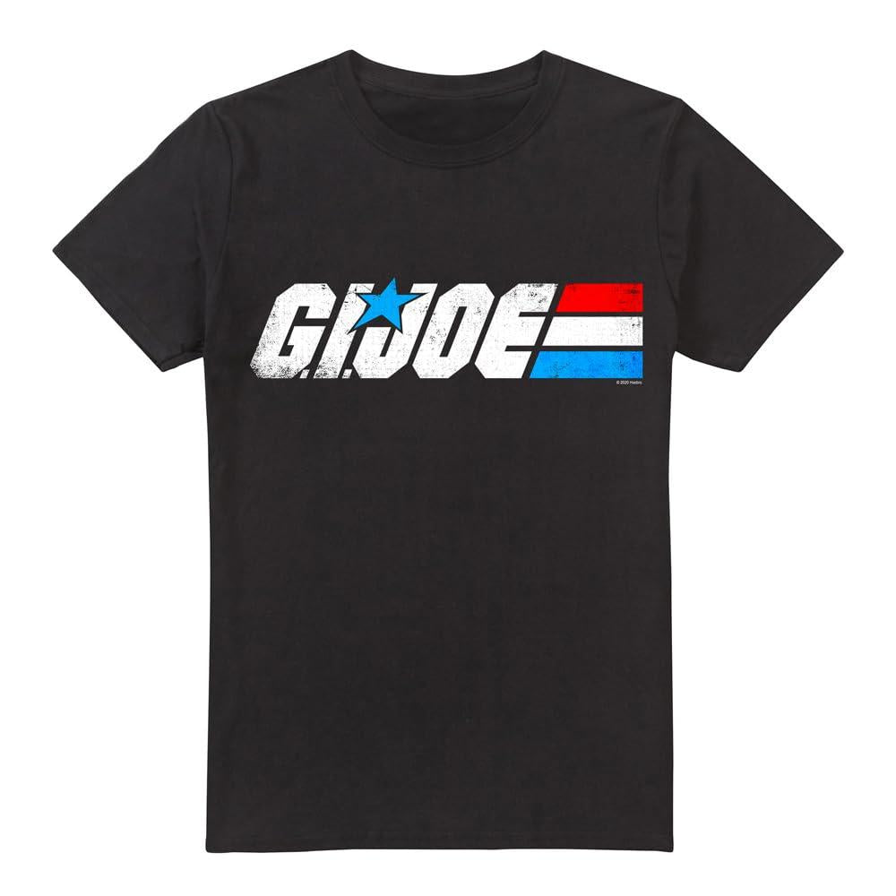 Black - Front - G.I. Joe Mens Logo T-Shirt