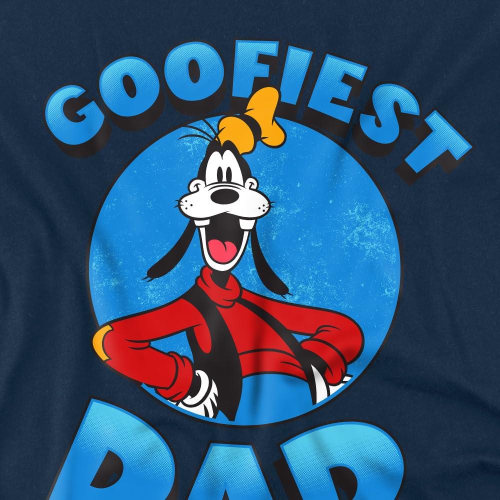 Navy - Side - Disney Mens Goofiest Dad Goofy T-Shirt