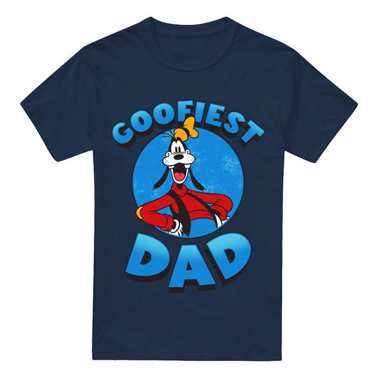 Navy - Front - Disney Mens Goofiest Dad Goofy T-Shirt