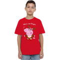 Red - Lifestyle - Peppa Pig Childrens-Kids George Pig Reindeer T-Shirt