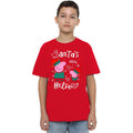 Red - Lifestyle - Peppa Pig Childrens-Kids Peppa And George Elves Christmas T-Shirt