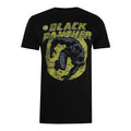Black-Yellow - Front - Black Panther Mens T-Shirt