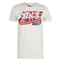 Natural - Front - BSA Mens Flag Logo T-Shirt