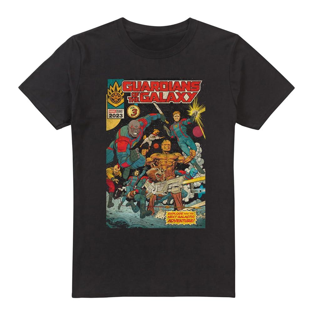 Black - Front - Guardians Of The Galaxy Volume 3 Mens T-Shirt