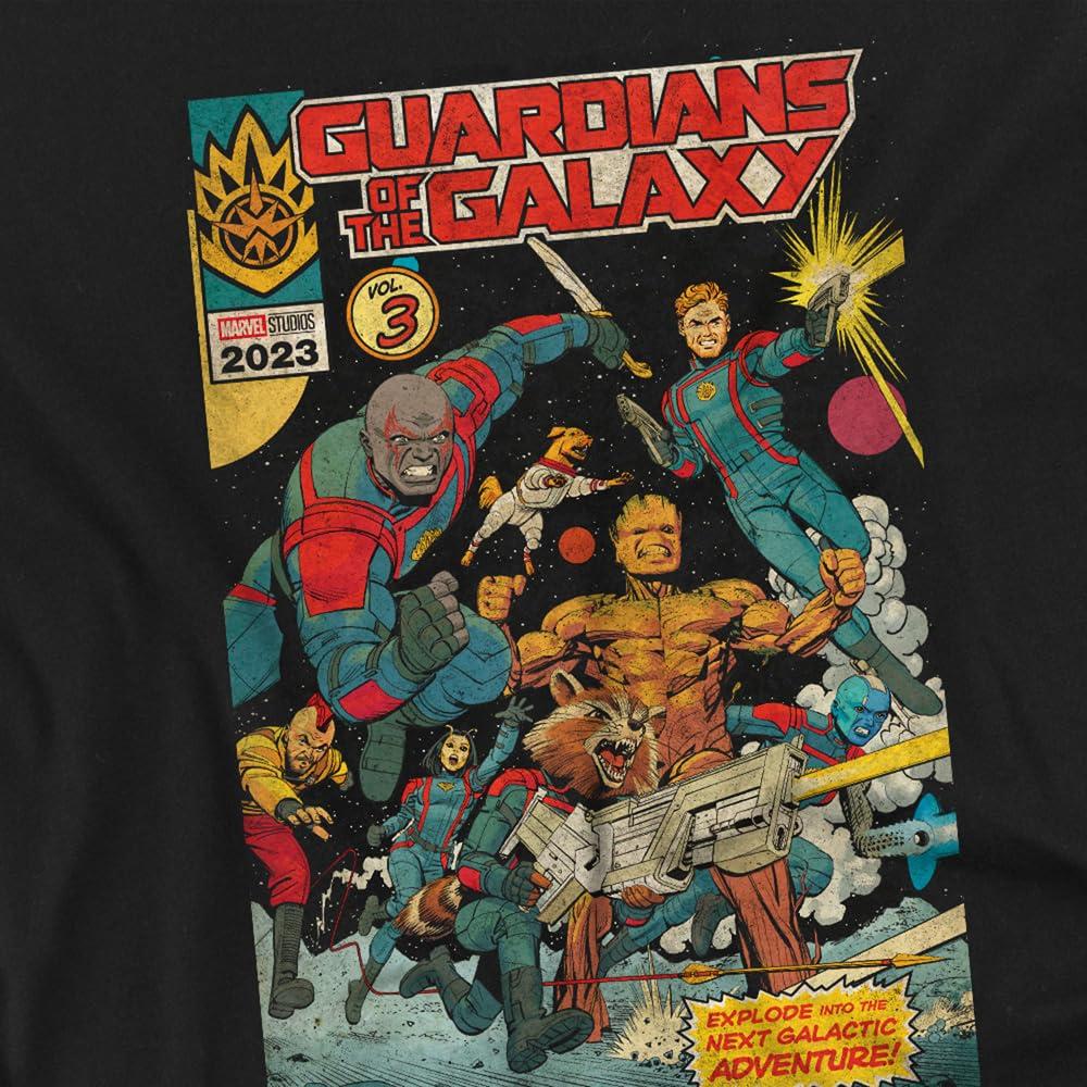 Black - Side - Guardians Of The Galaxy Volume 3 Mens T-Shirt