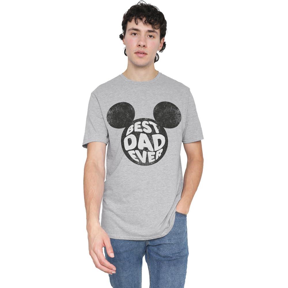 Sport Heather - Lifestyle - Disney Mens Best Dad Ever Mickey Mouse T-Shirt