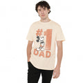 Natural - Lifestyle - Disney Mens Number 1 Dad Mickey Mouse T-Shirt